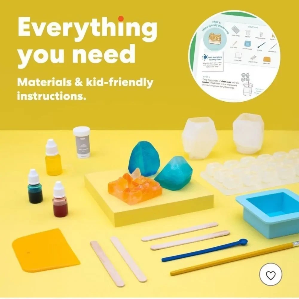 New KiwiCo Crystal Ombre Soapmaking: DIY Craft Activity Kit